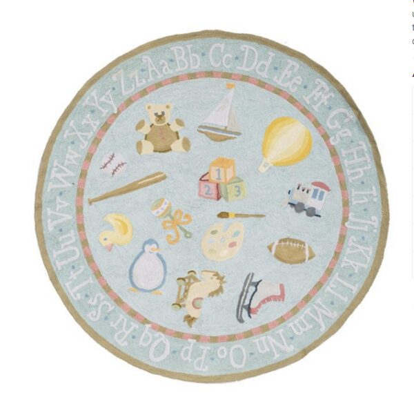 Classic Toys Baby Blue Kids Rug - Image 3