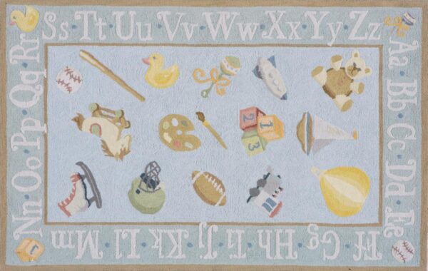 Classic Toys Baby Blue Kids Rug