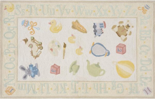 Classic Toys Pale Yellow Kids Rug