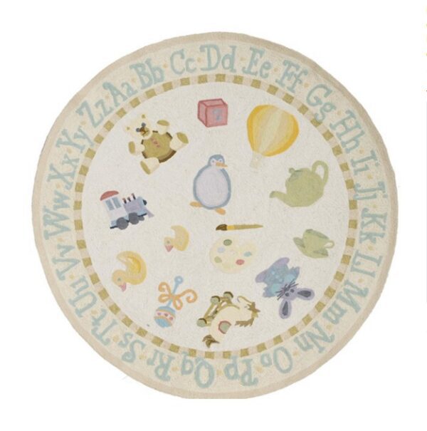 Classic Toys Pale Yellow Kids Rug - Image 3