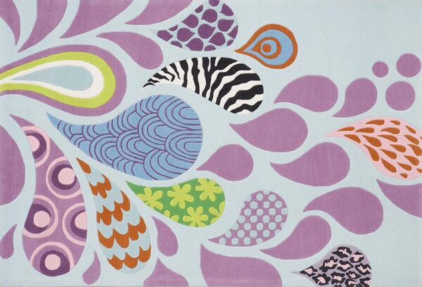 Funky Paisley Kids Rug
