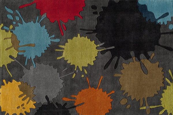 Pain Ball Grey Kids Rug