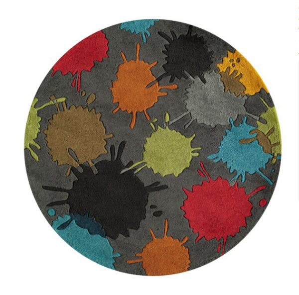 Pain Ball Grey Kids Rug - Image 2