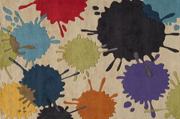Paint Ball Ivory Kids Rug