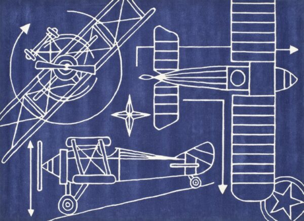 Navy Kids Rug