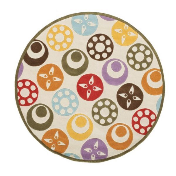 Candy Dots Ivory Kids Rug - Image 3