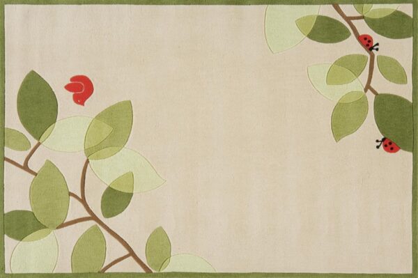 Modern Birdie Ivory Kids Rug