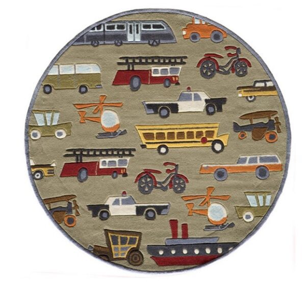 Transportation Concrete Kids Rug - Image 3