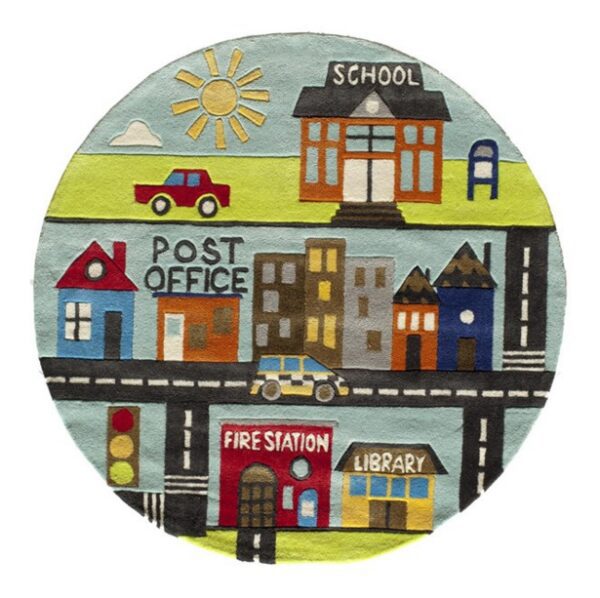 Town Scene Kids Rug - Image 3