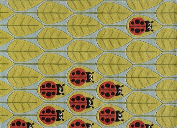 Ladybug Family Kids Rug