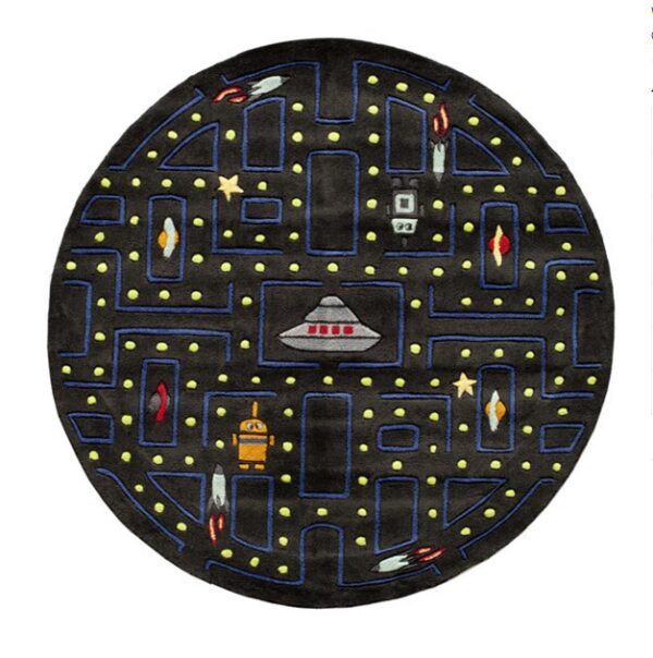 Arcade Black Kids Rug - Image 3