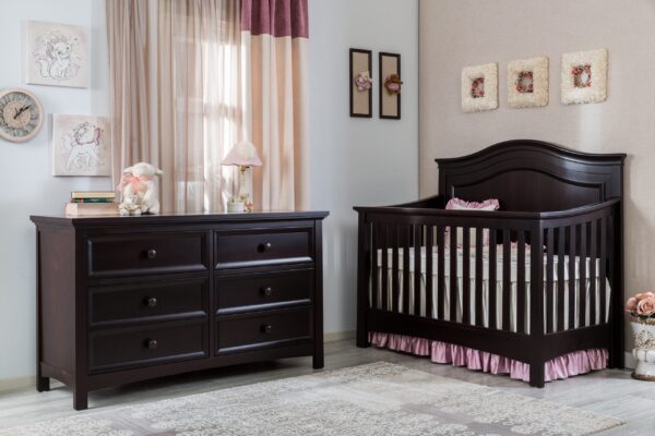 SILVA Serena Convertible Crib (White, Flint, Cherry) - Image 3