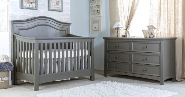 SILVA Serena Convertible Crib (White, Flint, Cherry) - Image 2