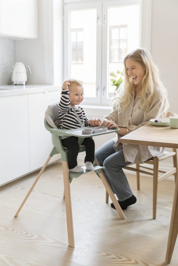 Stokke Clikk High Chair (Cloud Grey, White, Clover Green, Sunny Coral) - Image 4