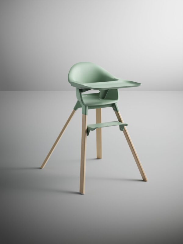 Stokke Clikk High Chair (Cloud Grey, White, Clover Green, Sunny Coral) - Image 5