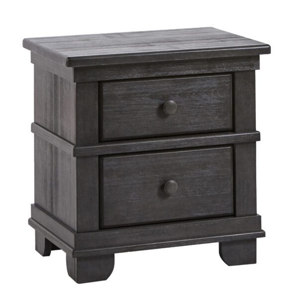 Toro Nightstand (Distressed Granite, Mocacchino, Stone and White) - Image 3