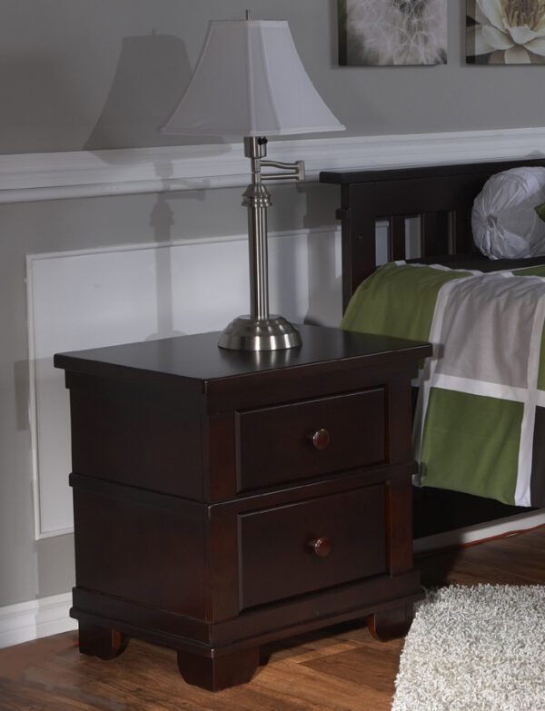Toro Nightstand (Distressed Granite, Mocacchino, Stone and White) - Image 4