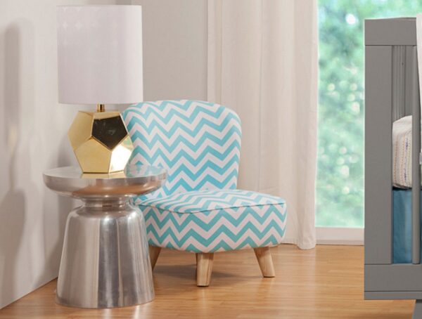 Pop Mini Chair Turquoise Chevron