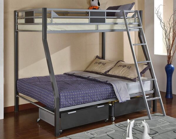 Letis Twin/Full Metal Bunk Bed