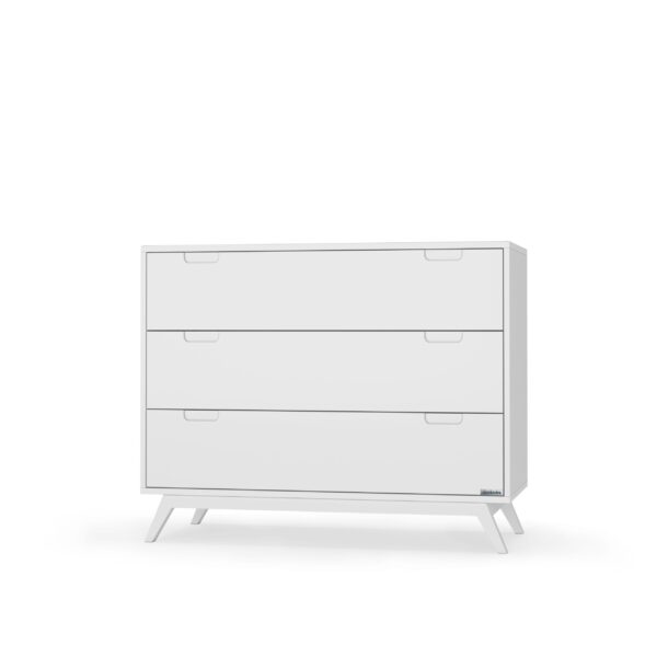 3 Drawer Dresser (White & White/Natural) - Image 2