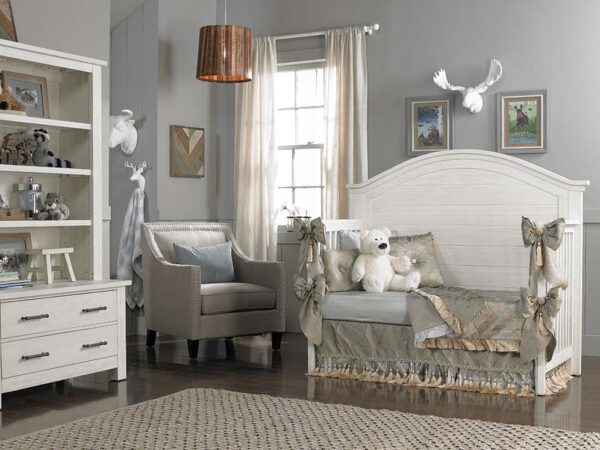 Nikki Lifetime 4-in-1 Convertible Crib in Weathered White - Image 3