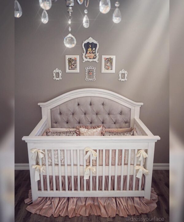 Nikki Custom Tufted Convertible Crib - Image 2