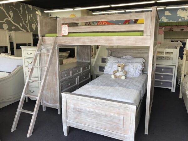 Porter Loft Bed in Rustic Finish