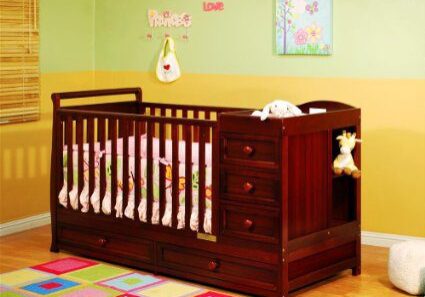 AFG-Daphne-I-3-in-1-Convertible-Crib-in-Cherry