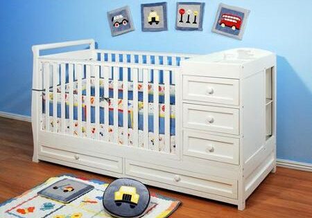 AFG-Daphne-I-3-in-1-Convertible-Crib-in-White