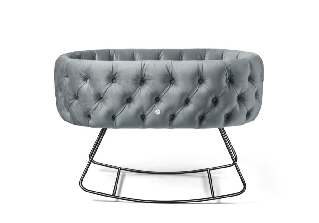 Aristot Dusty Blue Dondolo Bassinet