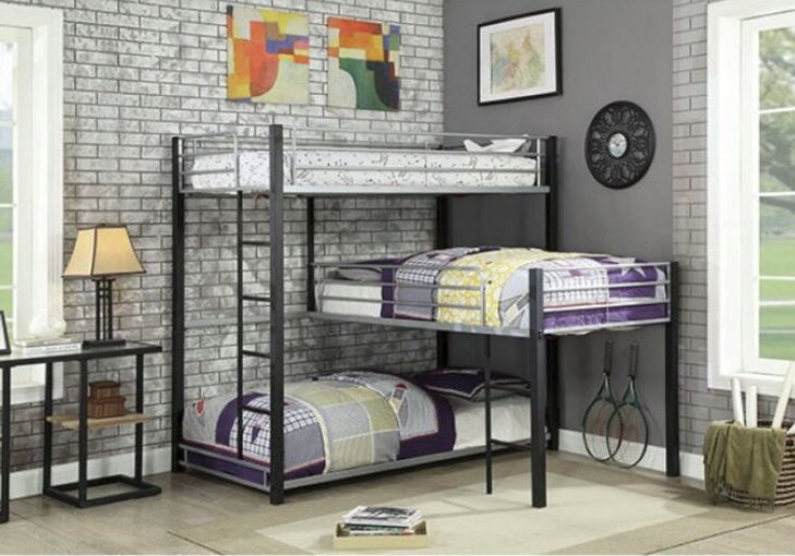 Audrey-Triple-Twin-Bunk-Bed-in-Sand-Black-and-Silver-768x510