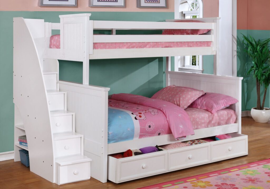 Beadboard-Twin-over-Full-Bunk-Bed-with-Stairs-Trundle-and-Modesty-Panel-White