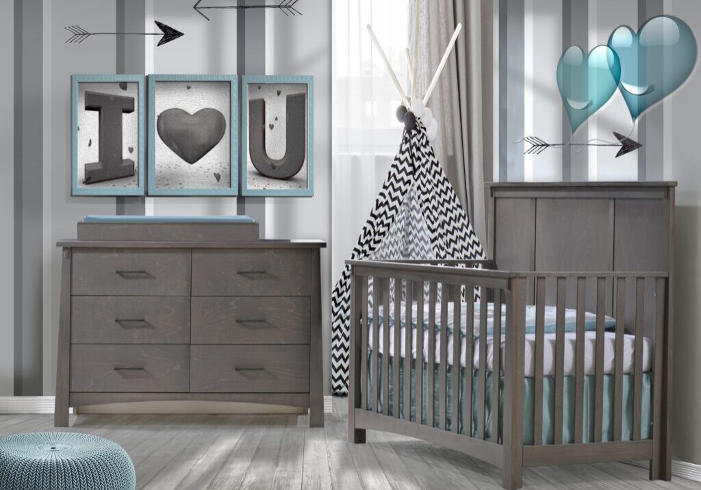 Bruges-Collection-Convertible-Crib-Double-Dresser-Changing-Tray-in-grigio