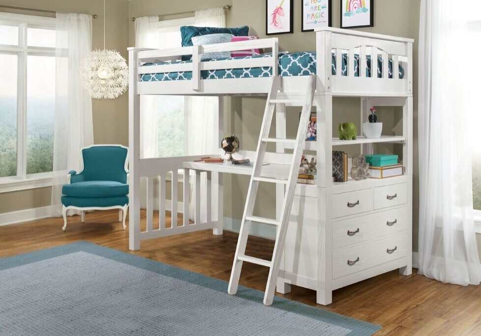 Kenwood-Twin-Size-Loft-Bed-in-Distressed-White