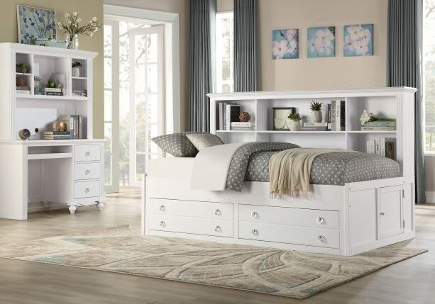 Meg-Full-Size-Bookcase-Lounge-Bed-with-Storage-in-White