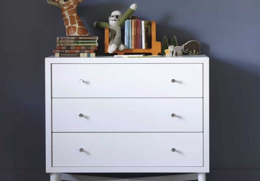 Mid-Century-3-Drawer-French-White-Dresser