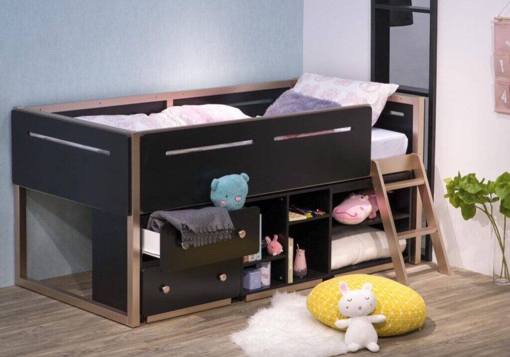 Presley-Twin-Size-Low-Loft-in-Black-Rose-Gold-Finish