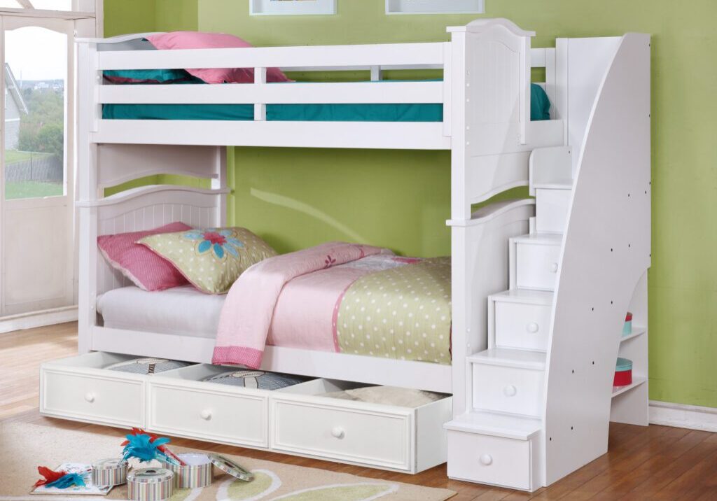 Sydney-Twin-over-Twin-Bunk-Bed-with-Staircase-and-3-Drawer-Storage-White