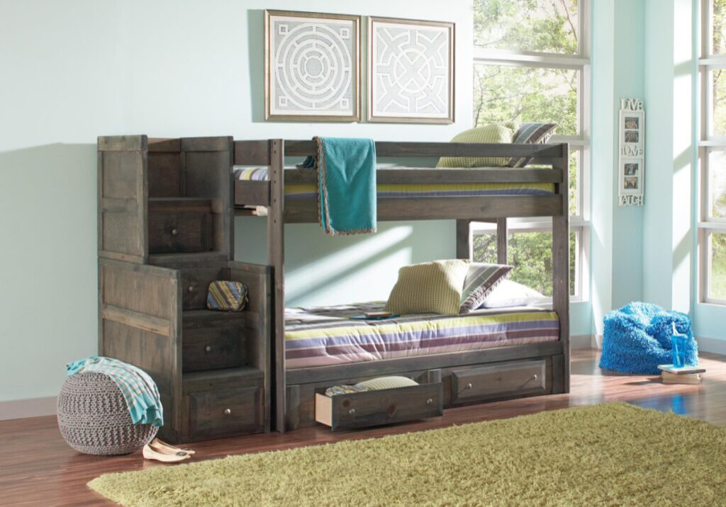 rusty-twin-over-twin-bunk-bed-with-stairs